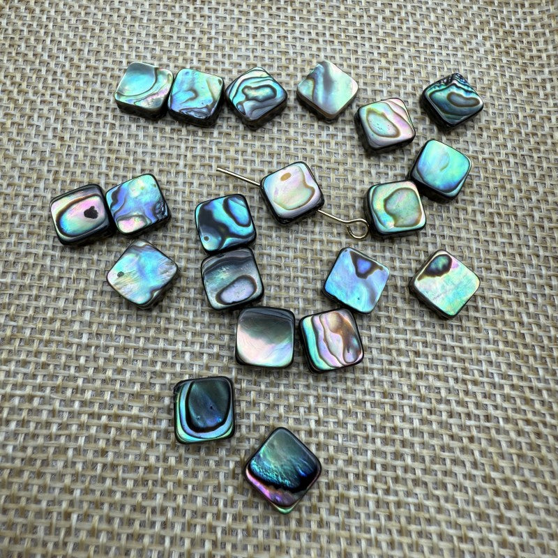 Abalone Shell DIY Jewelry Accessories Diamond Cross Four-Leaf Clover Water Drop