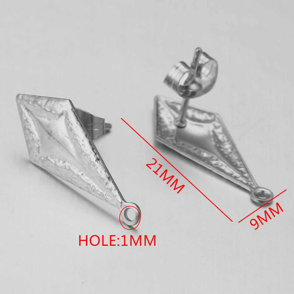 Stainless steel earring accessories, ear climbers, DIY handmade circular with loops