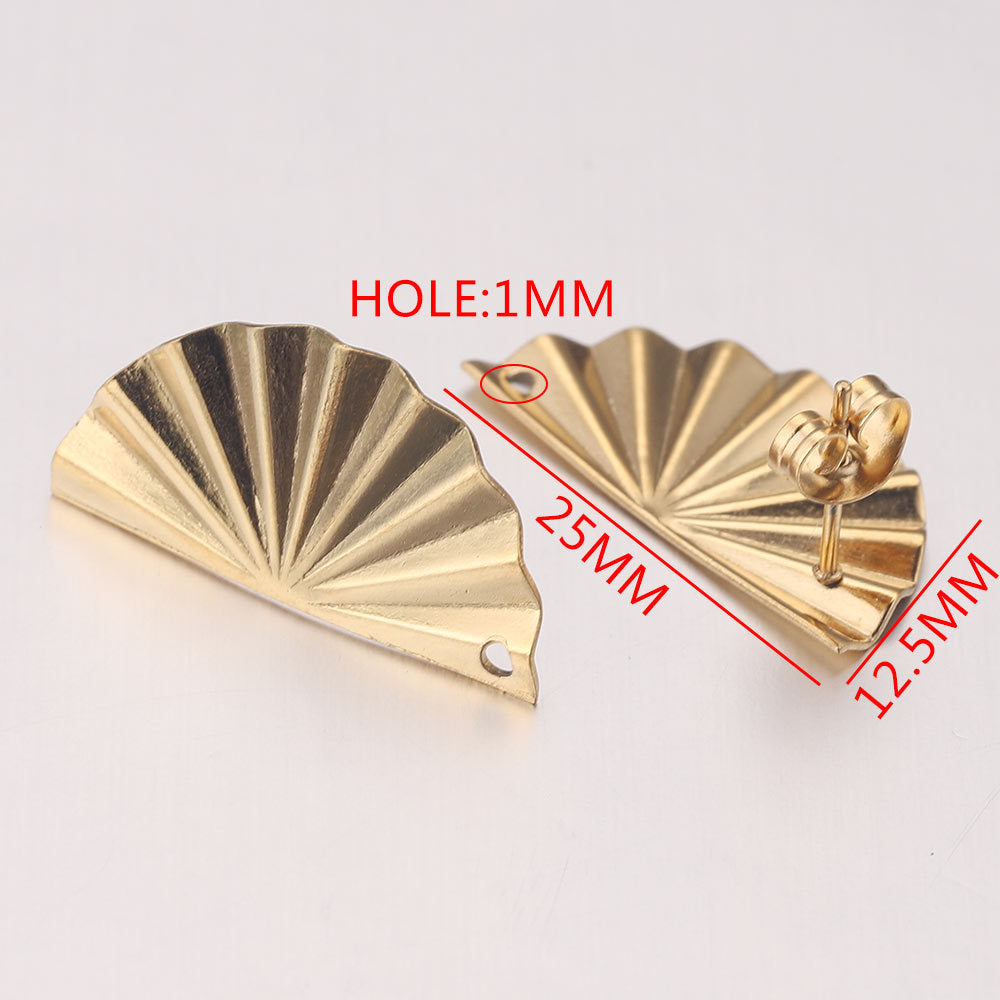 Stainless steel earring accessories, ear climbers, DIY handmade circular with loops