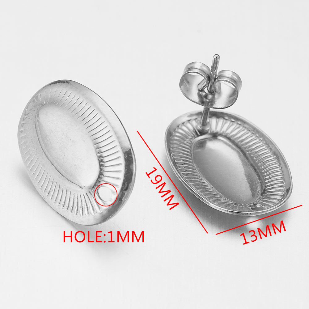 Stainless steel earring accessories, ear climbers, DIY handmade circular with loops