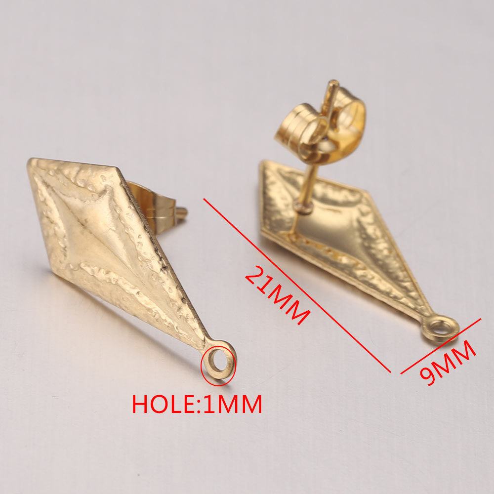 Stainless steel earring accessories, ear climbers, DIY handmade circular with loops