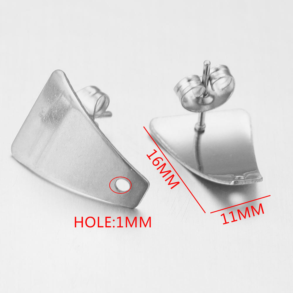 Stainless steel earring accessories, ear climbers, DIY handmade circular with loops