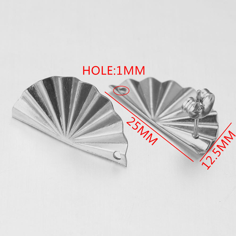 Stainless steel earring accessories, ear climbers, DIY handmade circular with loops