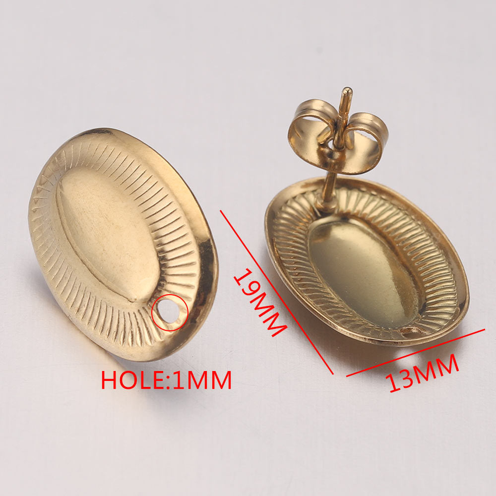 Stainless steel earring accessories, ear climbers, DIY handmade circular with loops