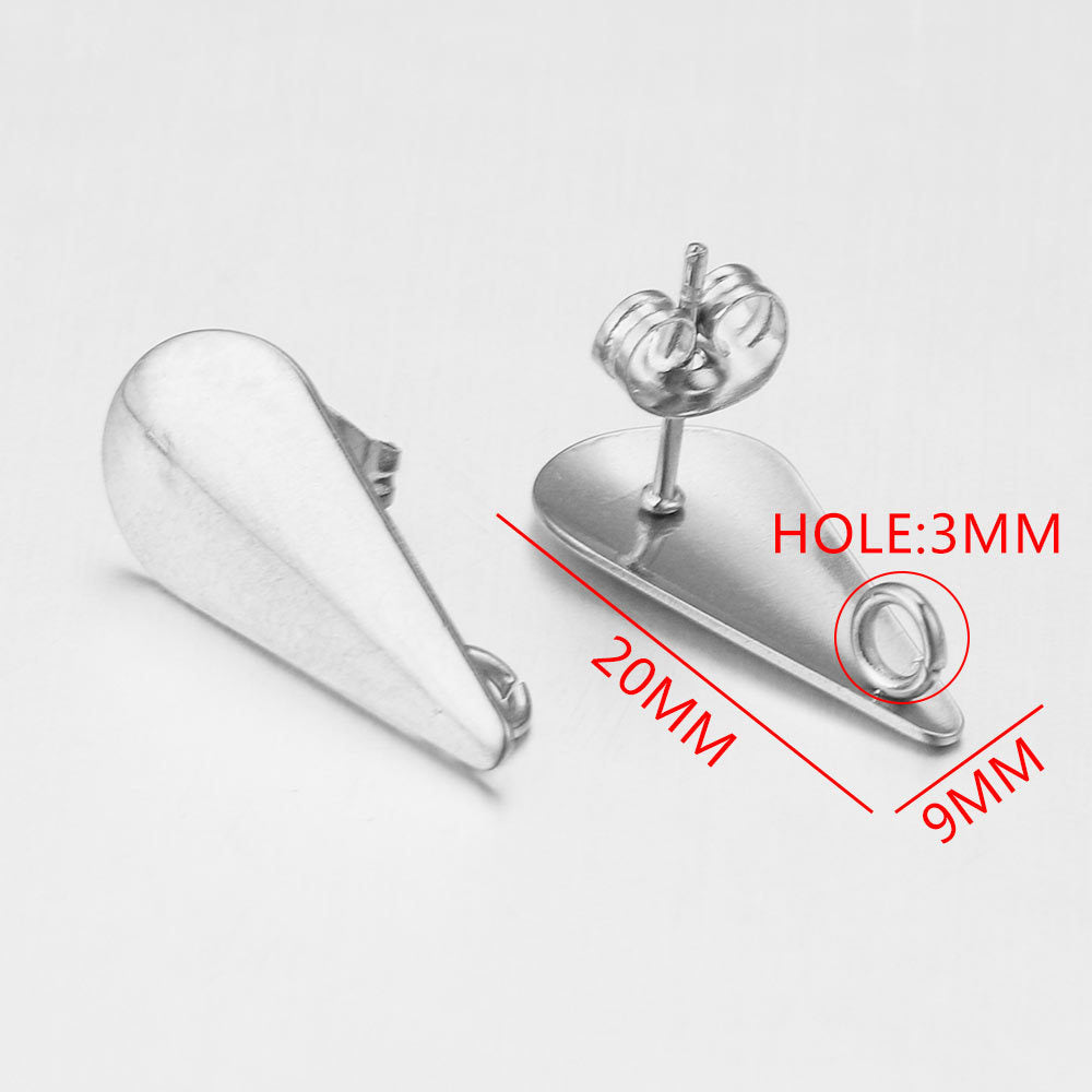 Stainless steel earring accessories, ear climbers, DIY handmade circular with loops