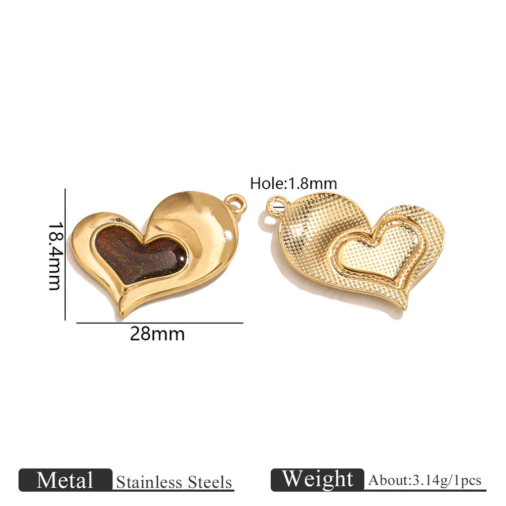 18k Stainless Steel Ginkgo Leaf Pendant Accessory