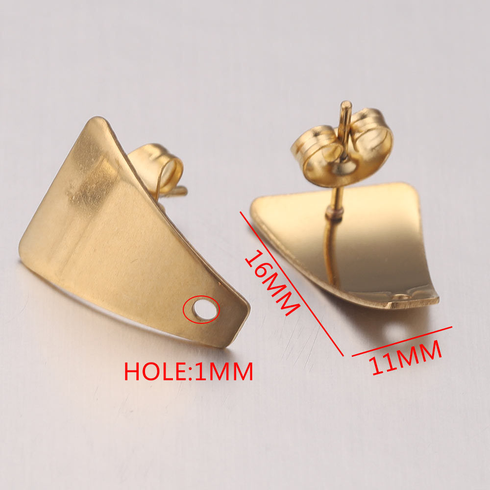 Stainless steel earring accessories, ear climbers, DIY handmade circular with loops