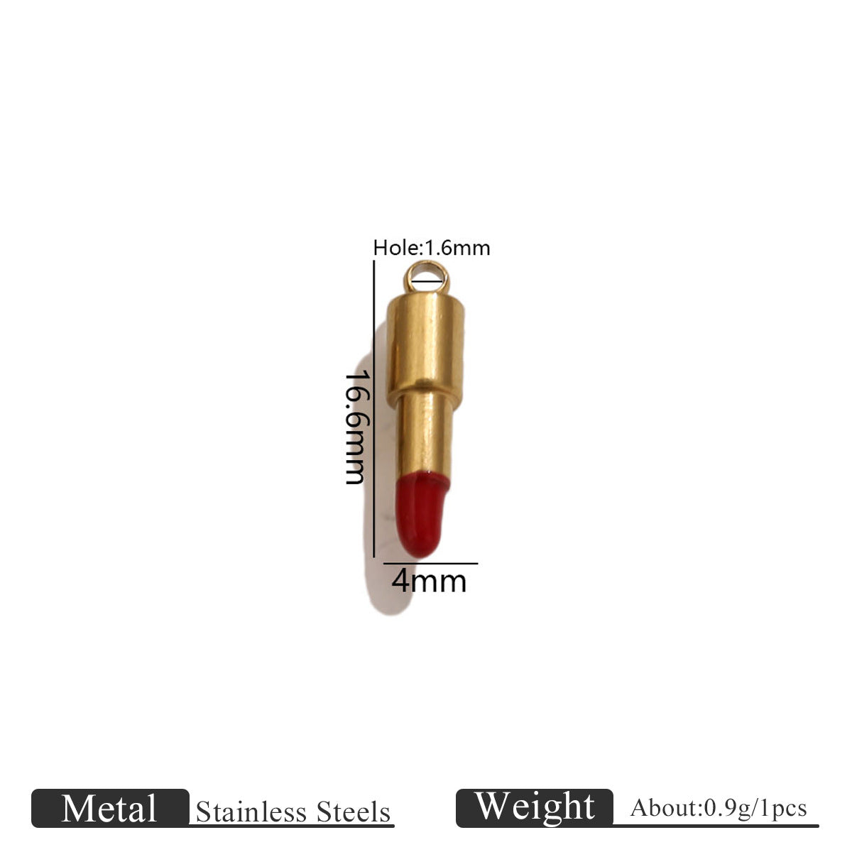 Stainless Steel Makeup Tea Set Shaped Pendant Lipstick Teapot Teacup Drip Oil Pendant DIY Bracelet Accessories